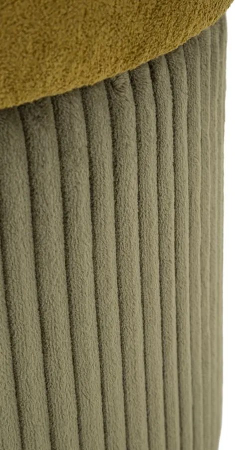 PUFE COM ARMAZENAMENTO 2 PEÇAS Ø 42X44-35X37 CM VERDE