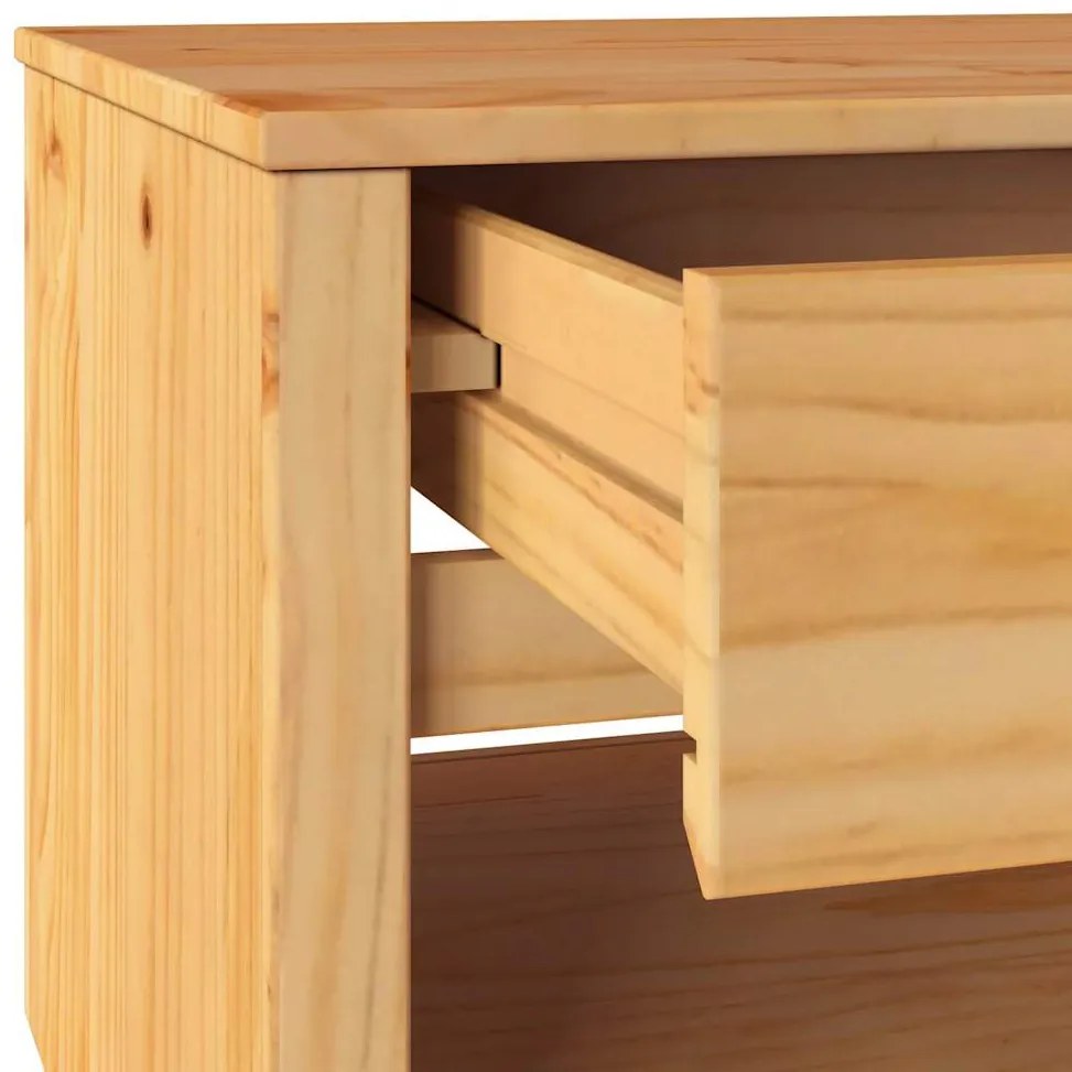 Mesa de Café vidaXL "DRAMMEN" 99x55x45 cm Madeira Sólida de Pinheiro
