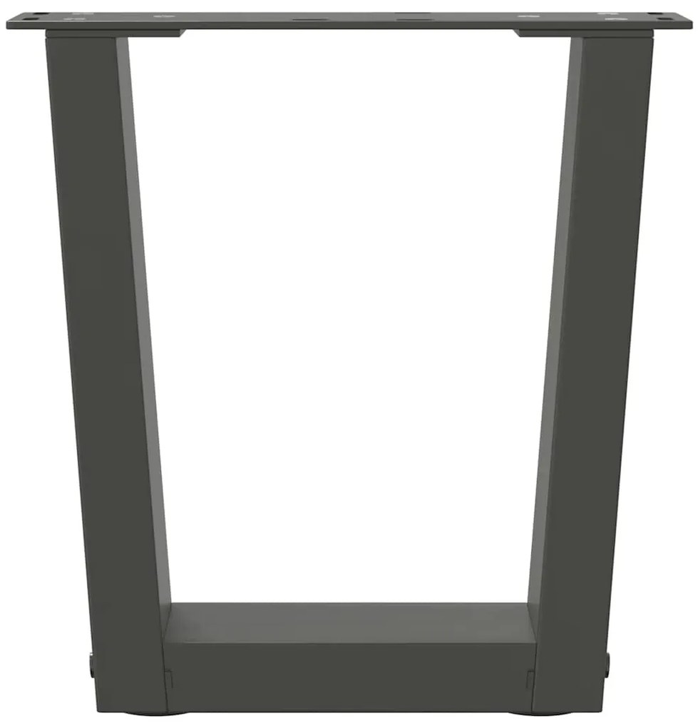 Pés para mesa de centro em V, 2 peças, antracite, 40x(30-31,3) cm, aço