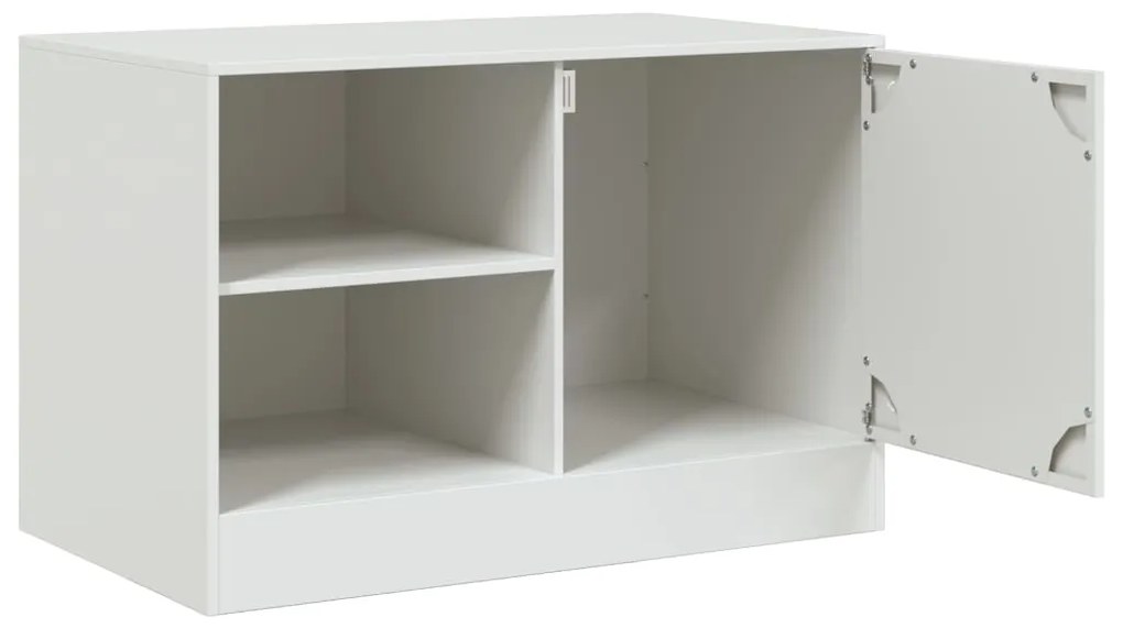 Móvel de TV 67x39x44 cm aço branco