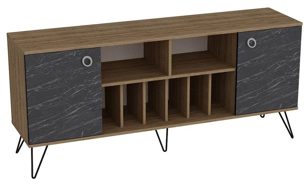 Console Lorenz – Walnut Black – 180x78,6x44,8 cm