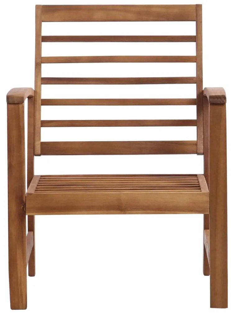 Conjunto lounge de jardim 4 pcs madeira de acácia maciça