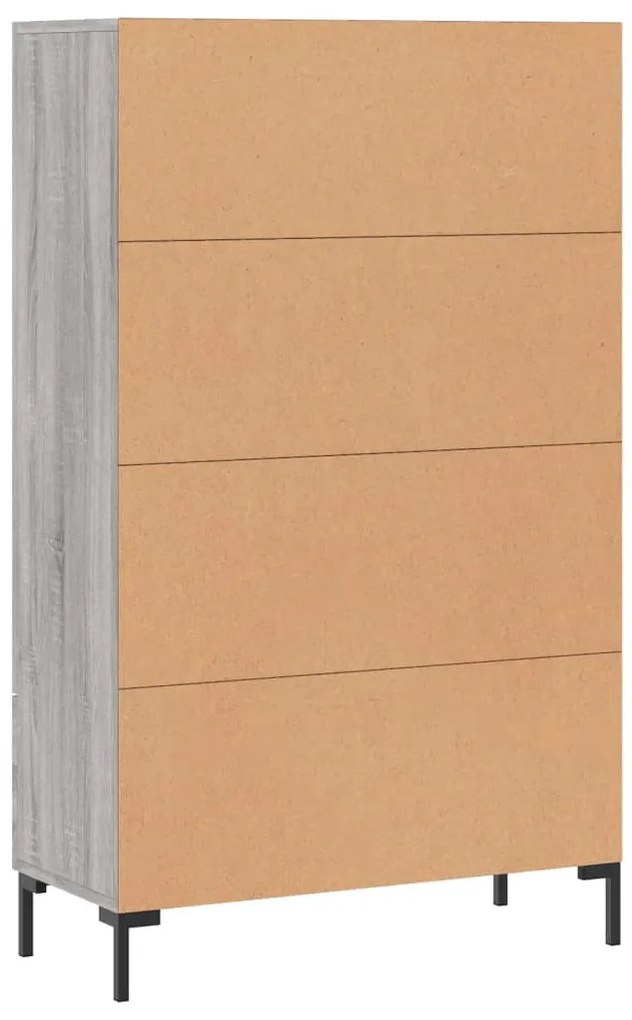 Armário alto derivados de madeira 69,5x31x115cm cinza sonoma