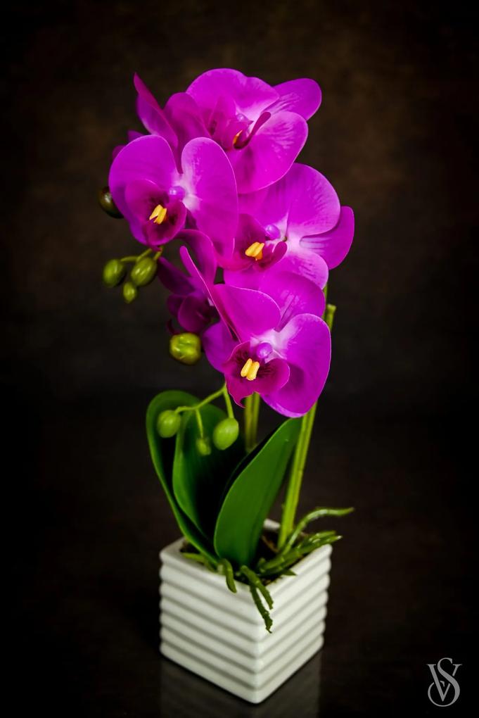Orquídea Artificial em Vaso 35 cm 2