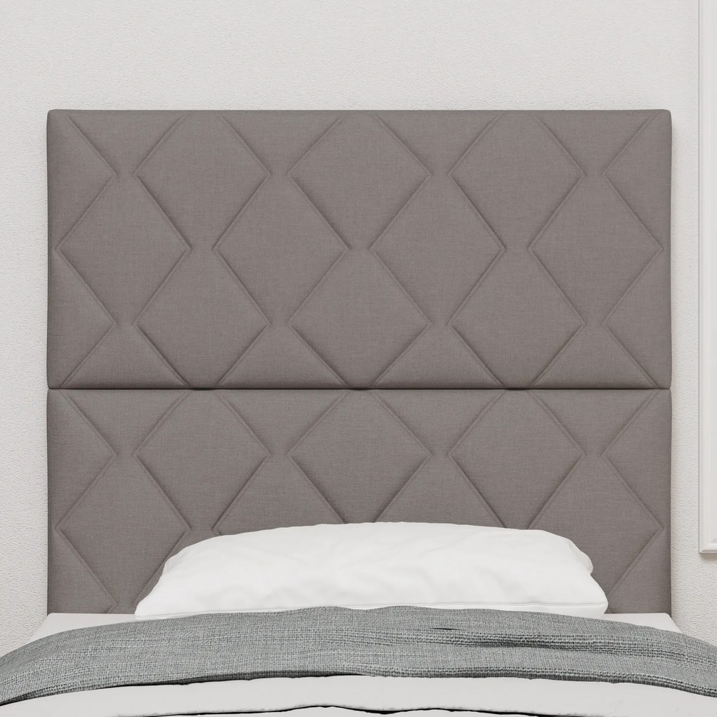 Cabeceira Design Blocos de Diamante Taupe 90 cm Tecido