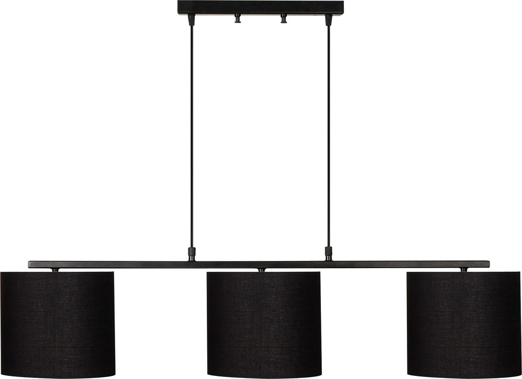 Candeeiro de Teto Valiz – Preto – 110 x 20 cm