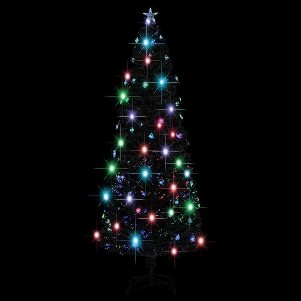 Árvore de Natal pré-iluminada c/ suporte 240 cm fibra ótica