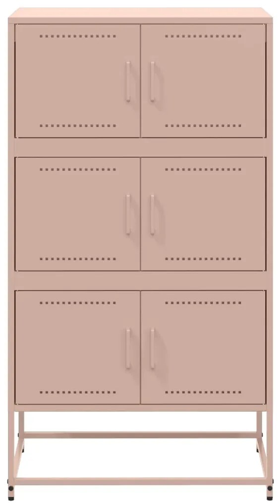 Aparador 68,5x38,5x123,5 cm aço rosa