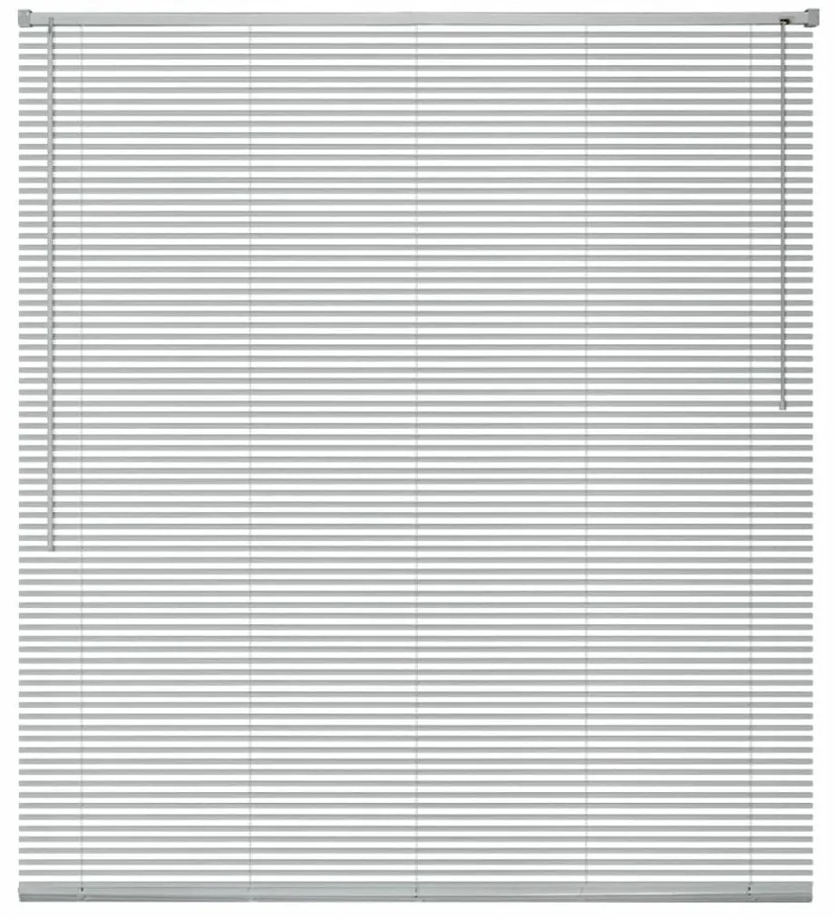 vidaXL Persianas em alumínio 100x130 cm prateado