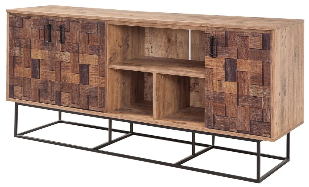 Console Quantum – Atlantic Pine Black – 180x80x40 cm