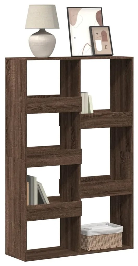 Estante 100x33x155,5 cm derivados de madeira carvalho castanho