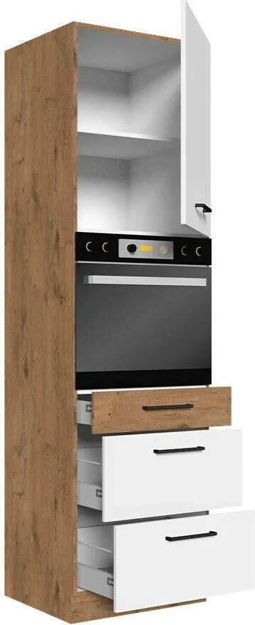 Armário modular para eletrodomésticos de encastrar Wood Dark 122