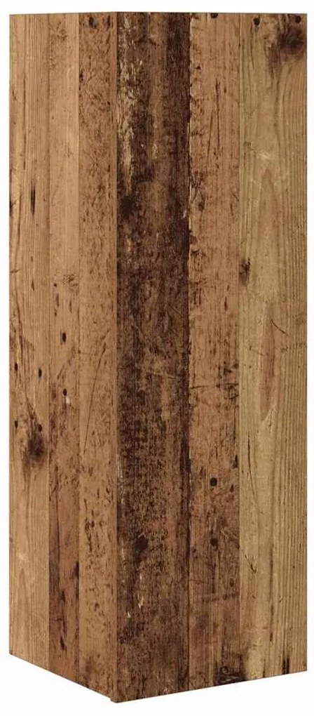 Conjunto de móvel de TV 10 pcs Madeira antiga 30.5 x 30 x 90 cm