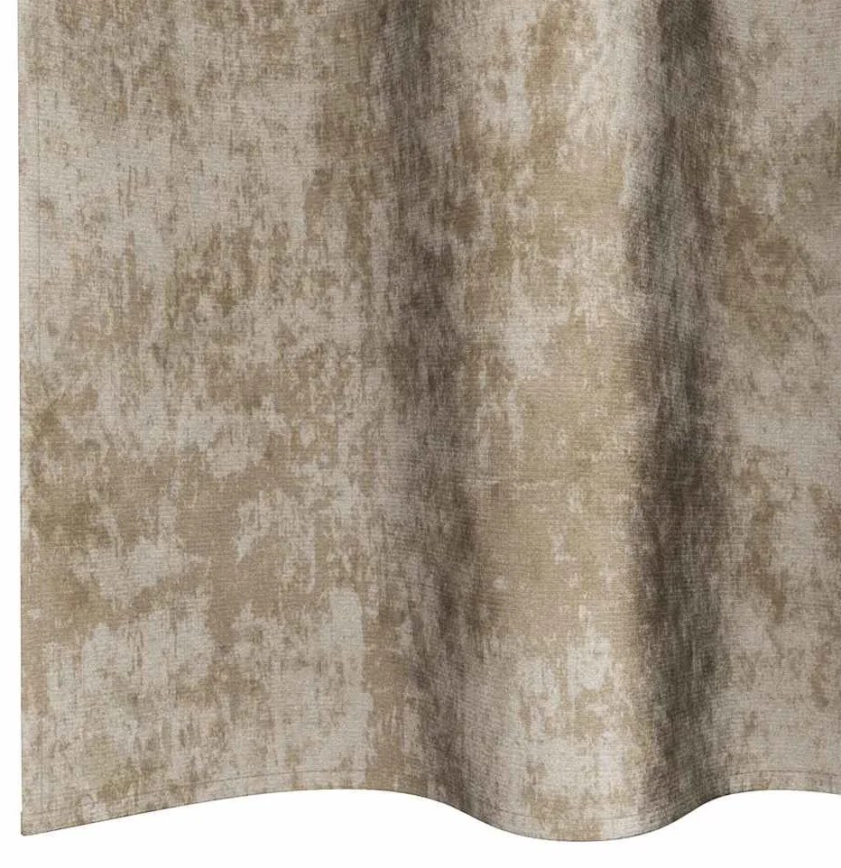 Cortinas de Veludo - Conjunto com 2 Peças e Ilhós Champagne, 245x140 c