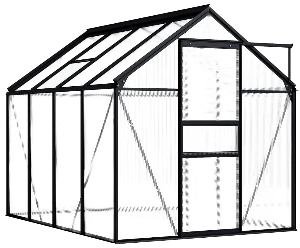 vidaXL Estufa 4,75 m² alumínio antracite