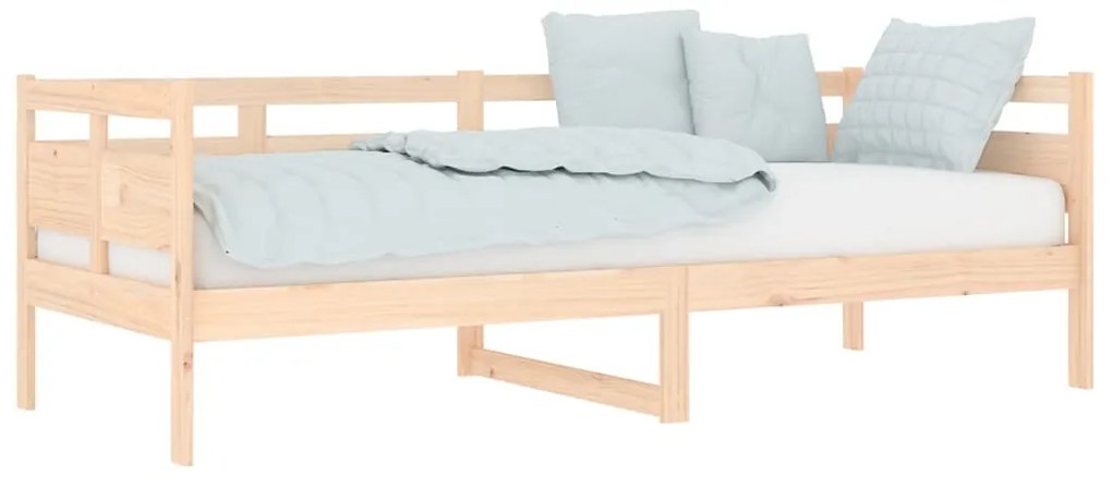 Sofá-cama 80x200 cm madeira de pinho maciça