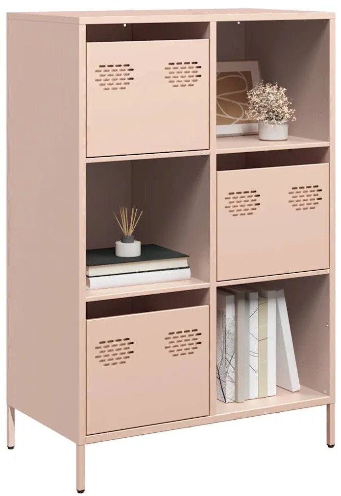 Móvel alto 68x39x103,5 cm aço rosa