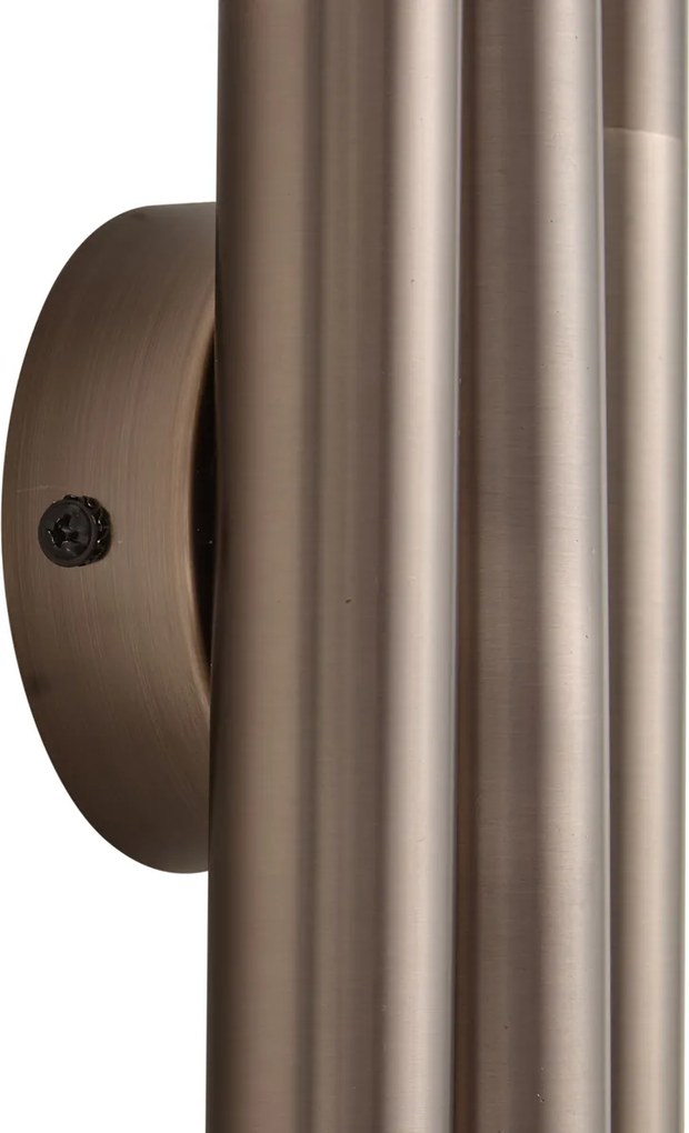 Candeeiro de Parede Moderno Bronze Escuro 3 Luzes - Pipes