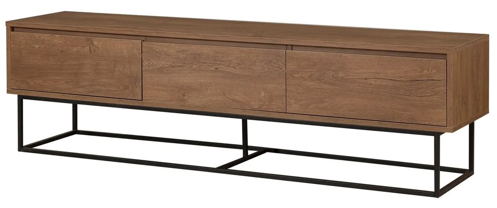 TV Stand Milo – Walnut Black – 180 cm x 50 cm x 40 cm