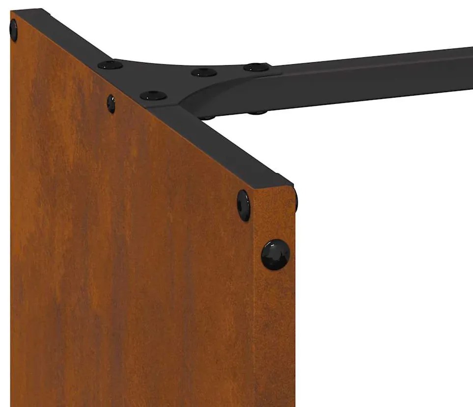 Rack Lenha 40x30x80 cm aço resistente às intempéries