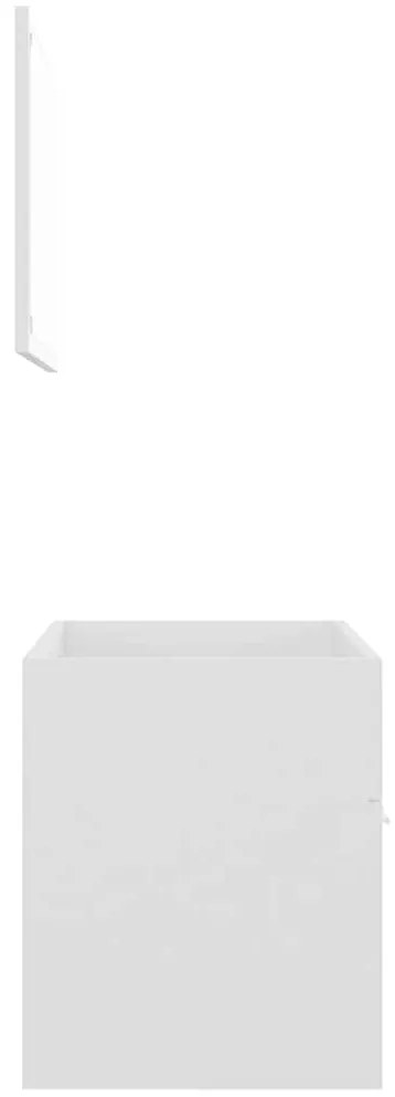 2 pcs conjunto móveis casa de banho derivados de madeira branco