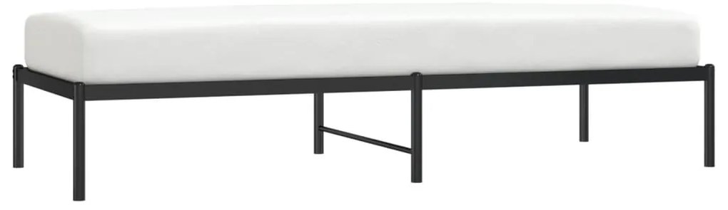 Estrutura de cama 75x190 cm metal preto