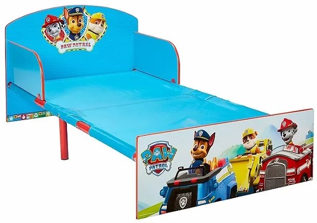 Cama infantil Patrulha Pata para crianças. Com colchão e almofada 140 x 70 cm