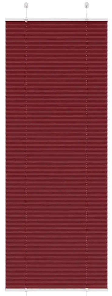 Plissado Cego Bordéus Vermelho 75x200 cm Largura Tecido
