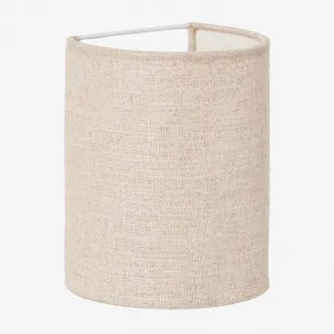 Luminária De Parede Em Linho Kiraz ↔︎ 15 X ↑20 Cm & Linho Beige Creme - Sklum
