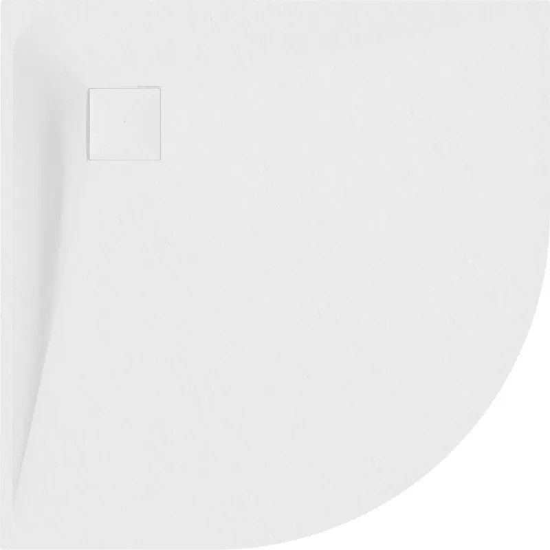 Mexen Bert base de duche semicircular SMC 80 x 80 cm, branco - 4KR108080