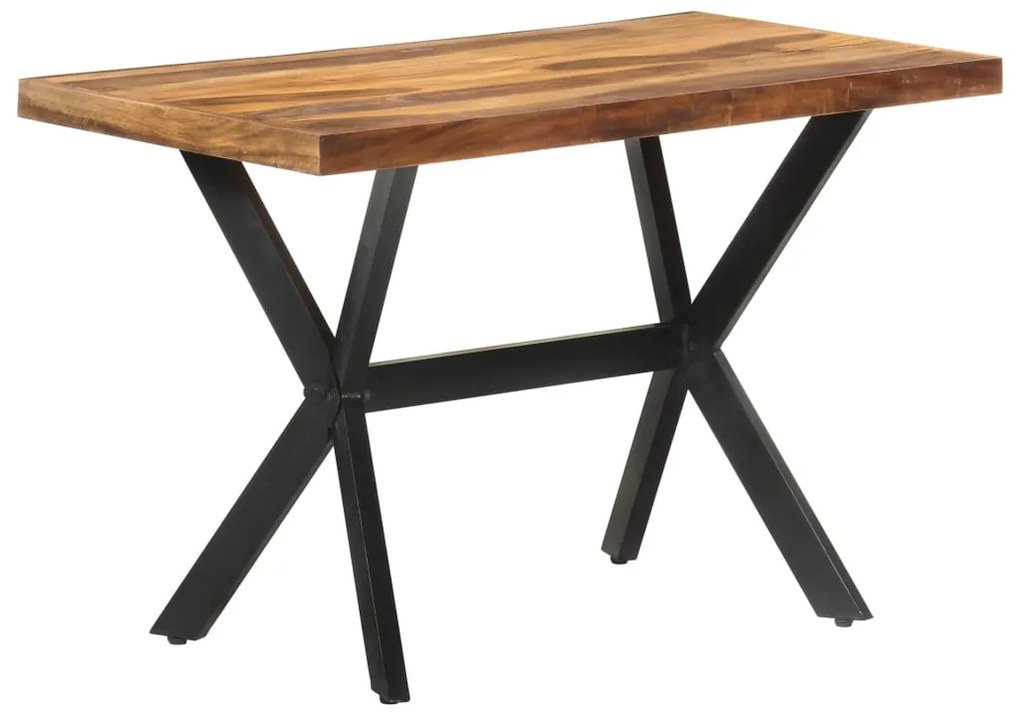 Mesa de jantar 120x60x75 cm madeira maciça c/ acabamento a mel
