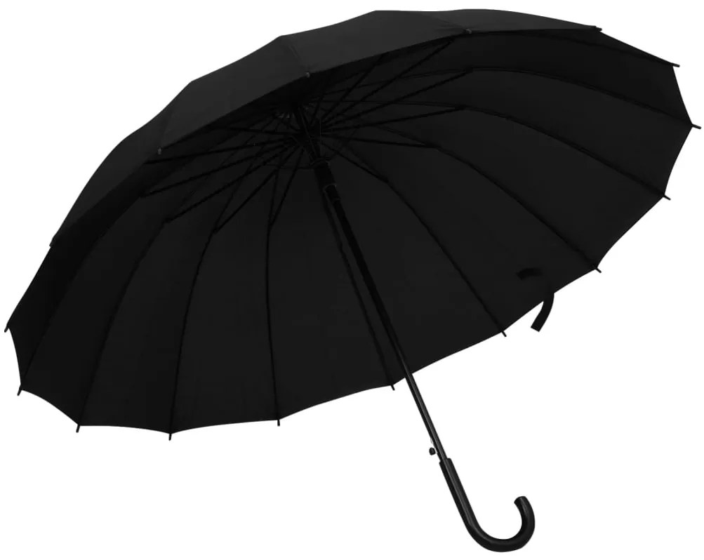 vidaXL Guarda-chuva automático 120 cm preto