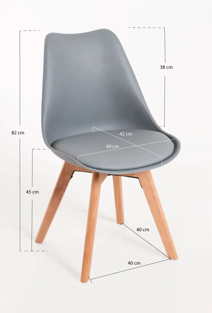 Cadeira Synk Basic - Cinza claro