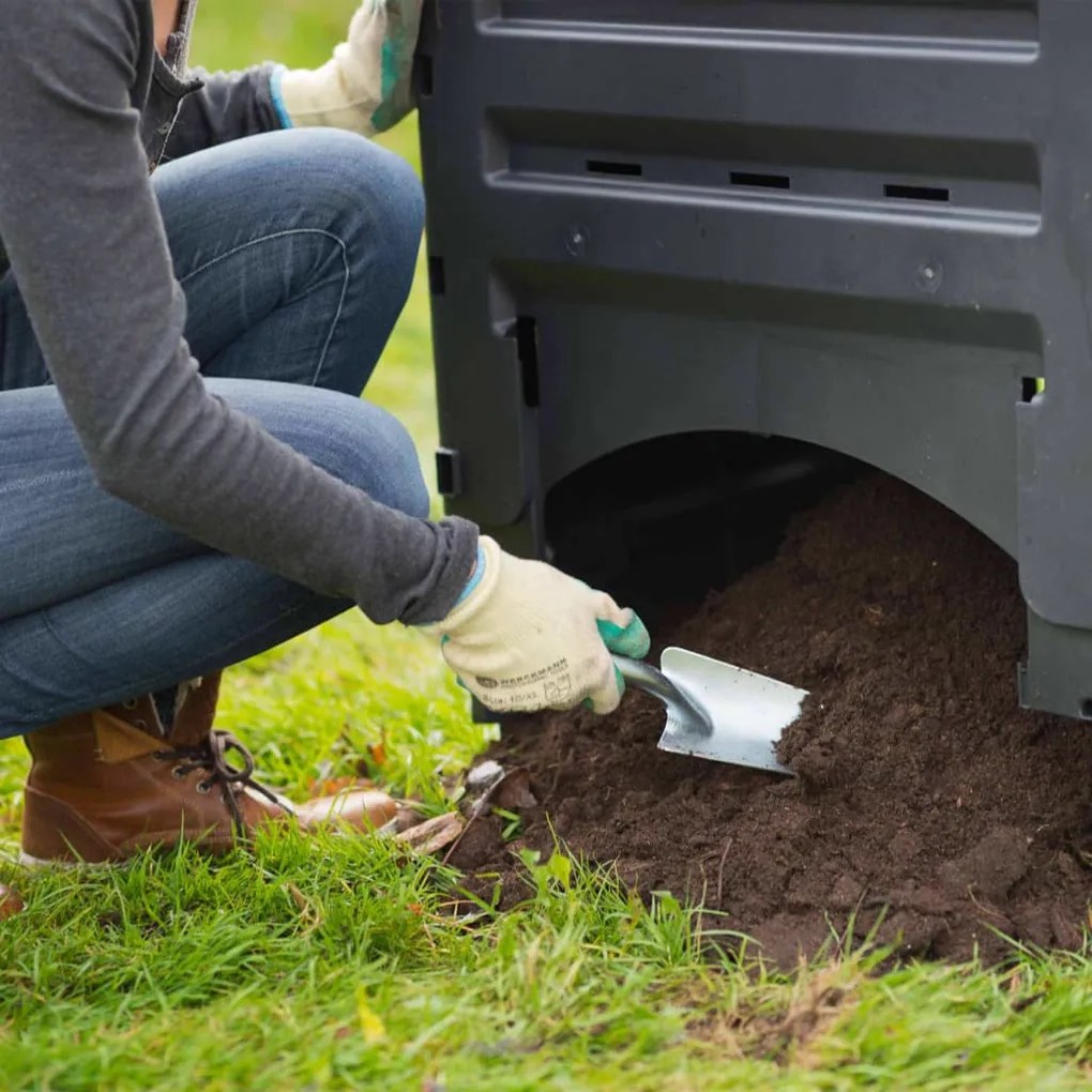 Caixote de compostagem 300 L preto