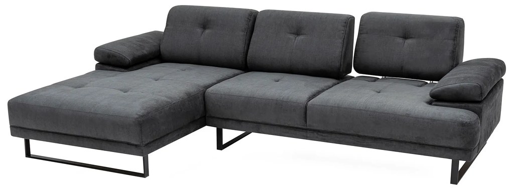 Sofá de Canto Mustang – Antracite – 174 x 314 cm