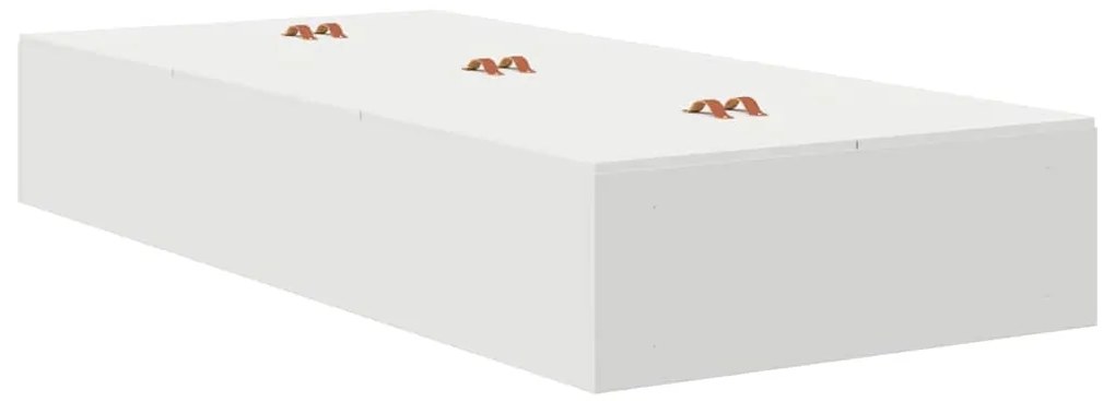 Cama de Armazenamento Branca 90x190 cm