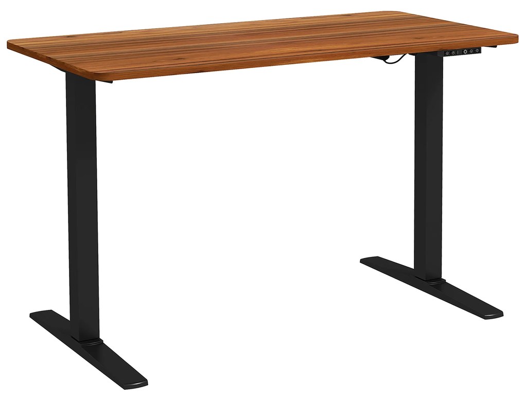Secretária Elétrica de Pé Secretária Elevatória com Altura Ajustável Função de Memória 120x60x73-118 cm Cadeira de Escritorio