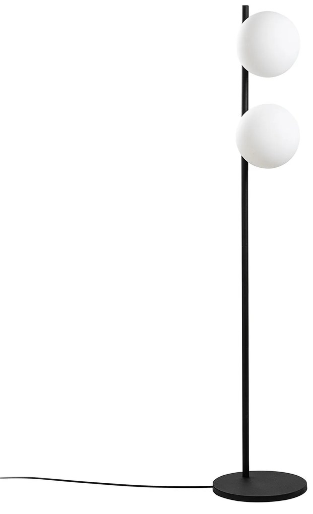Candeeiro de Pé Dual – Preto – 30 x 30 x 155 cm