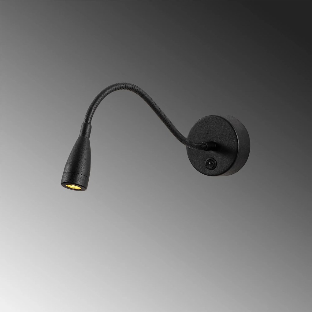 Candeeiro de Parede Reading – Preto – 8 x 38 cm