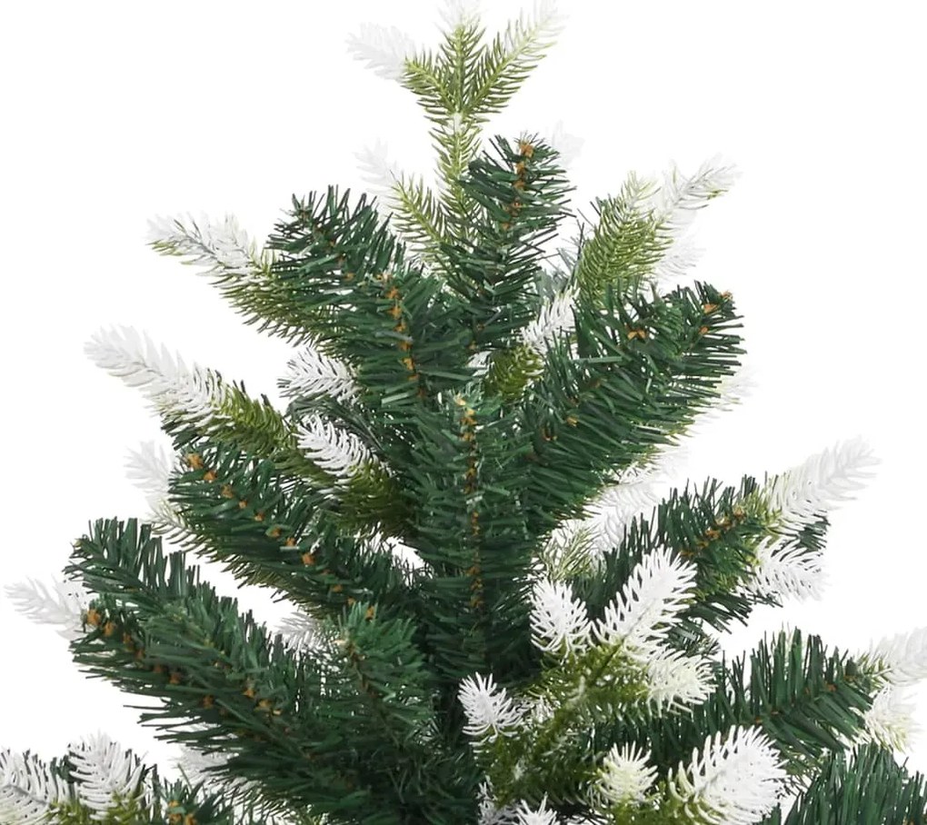 Árvore de Natal artificial articulada c/ flocos de neve 120 cm