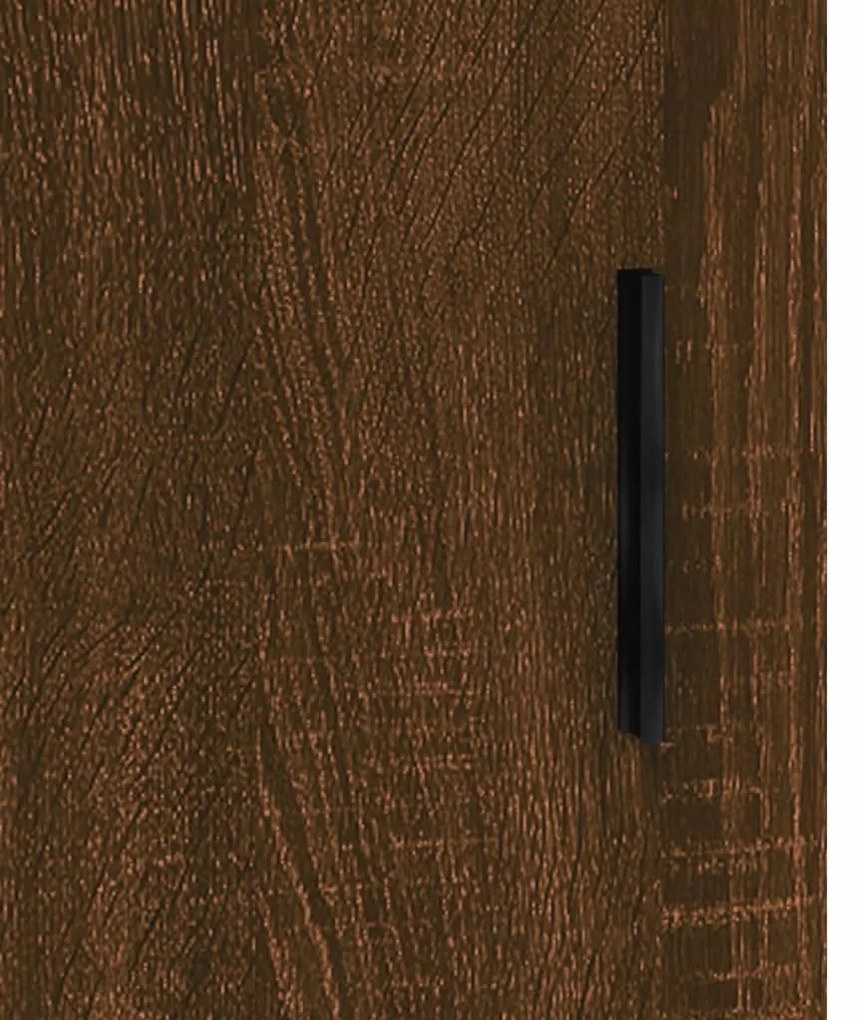 Armário alto derivados madeira 69,5x31x115 cm carvalho castanho
