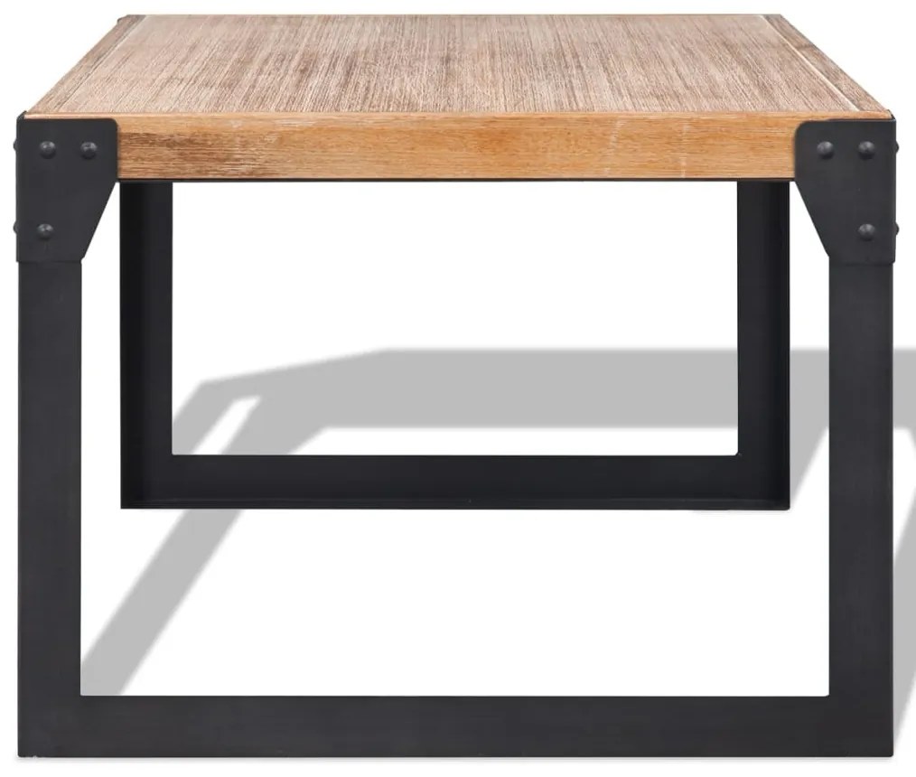 Mesa de centro em madeira de acácia maciça 100x60x45 cm