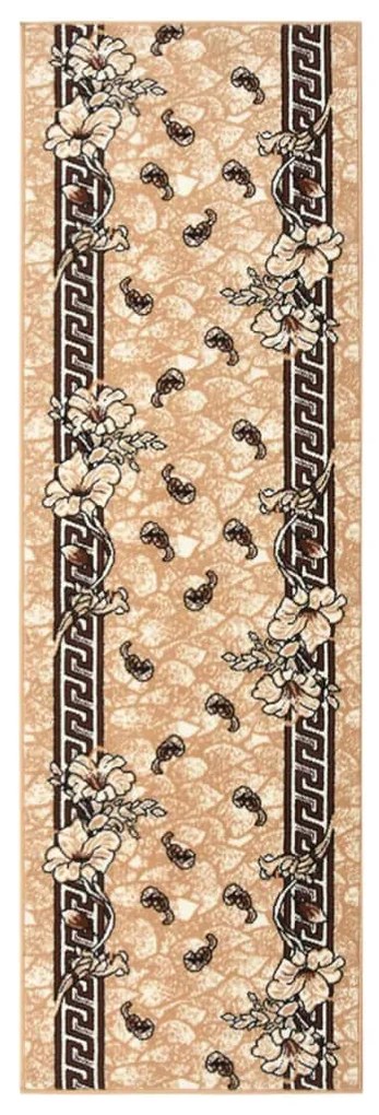 vidaXL Passadeira 60x200 cm polipropileno bege