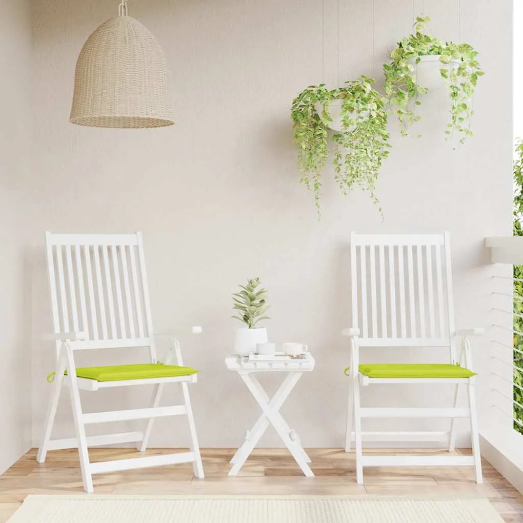 Almofadões cadeiras jardim 2pcs tecido oxford verde brilhante
