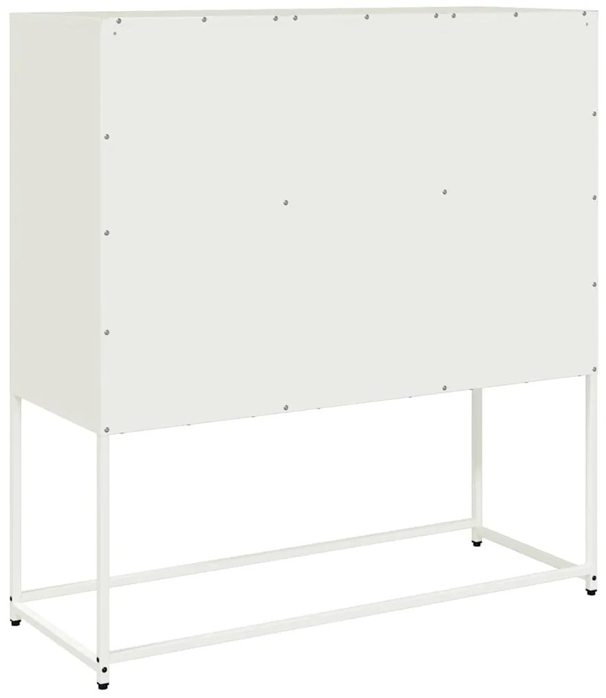 Aparador 100,5x39x107 cm aço laminado a frio branco