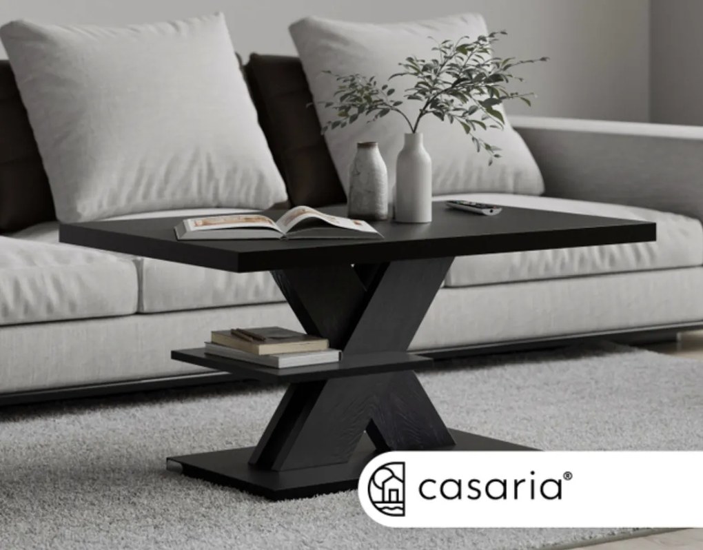 Mesa de centro Detroit  90x60x45cm Preta