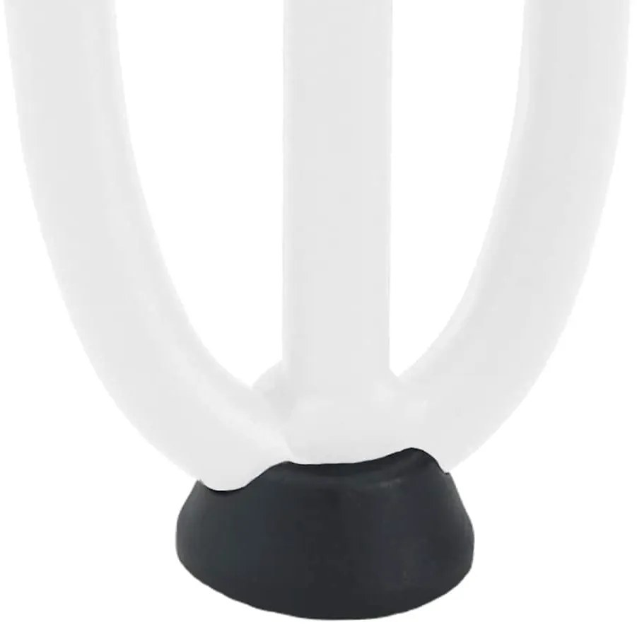 Pernas de grampo para mesa de centro 4 peças, branco, 42 cm, aço maciç