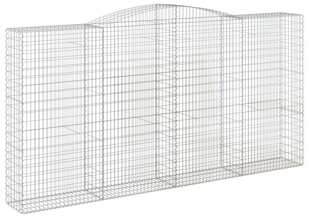 Cestos gabião arqueados 10 pcs 400x50x200/220 ferro galvanizado