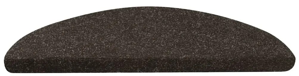 Tapetes de escada adesivos 20 pcs 56x17x3 cm antracite