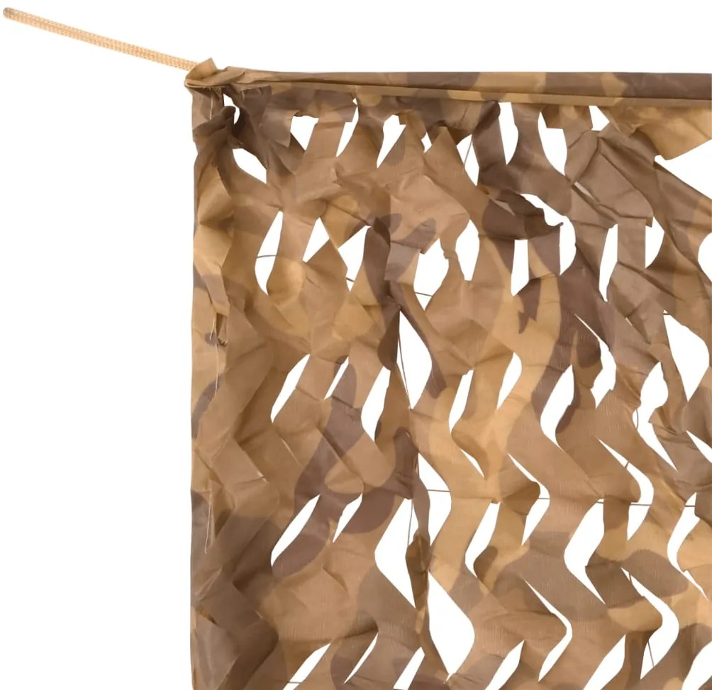 Rede de camuflagem com saco de arrumação 618x512 cm areia